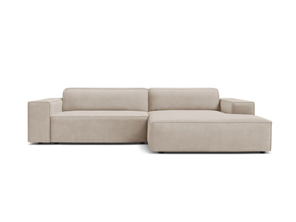 Jodie Modular Corner Sofa, 3 Seats, 224x162 cm — Dark Beige / Right
