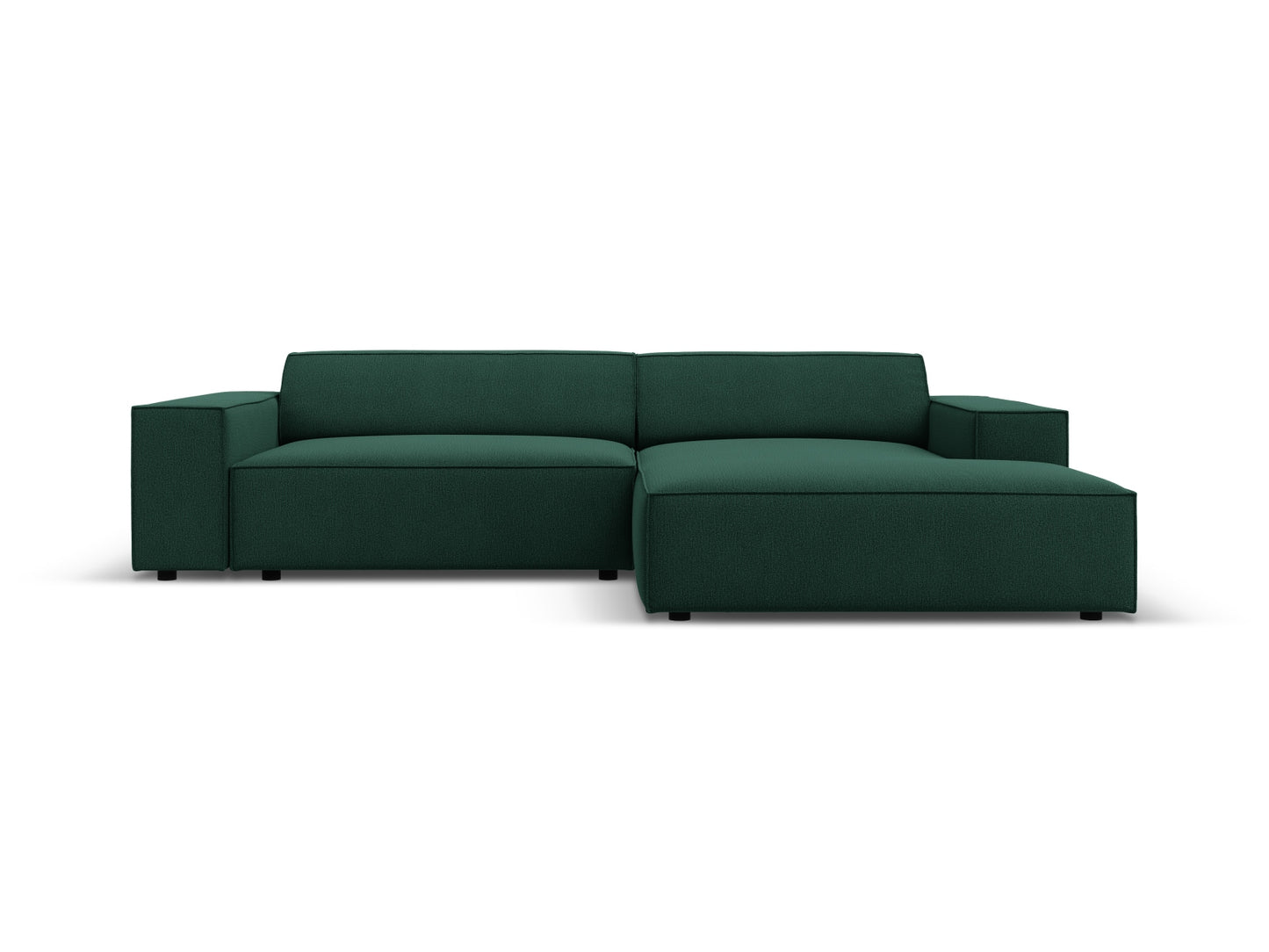 Jodie Modular Corner Sofa, 3 Seats, 224x162 cm — Green / Right
