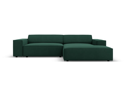 Jodie Modular Corner Sofa, 3 Seats, 224x162 cm — Green / Right
