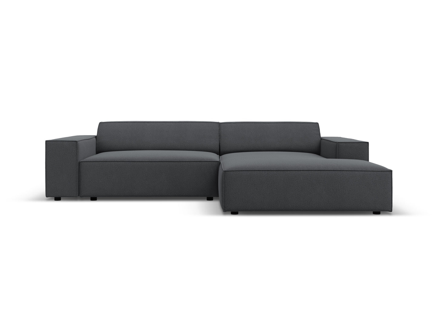 Jodie Modular Corner Sofa, 3 Seats, 224x162 cm — Dark Grey / Right