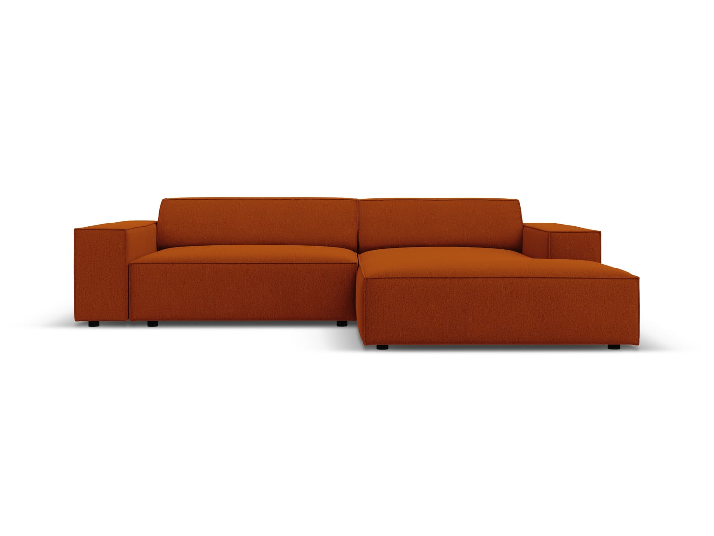 Jodie Modular Corner Sofa, 3 Seats, 224x162 cm — Terracotta / Right