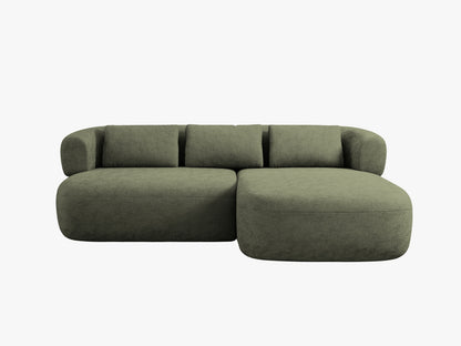 Jenny Corner Sofa, 5 Seats, 200x145 cm — Green / Right