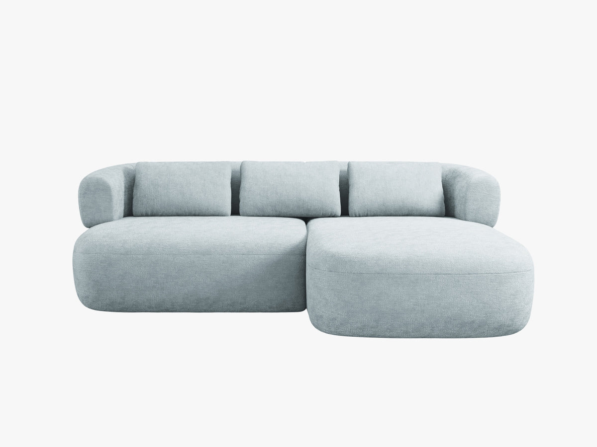Jenny Corner Sofa, 5 Seats, 200x145 cm — Light Blue / Right