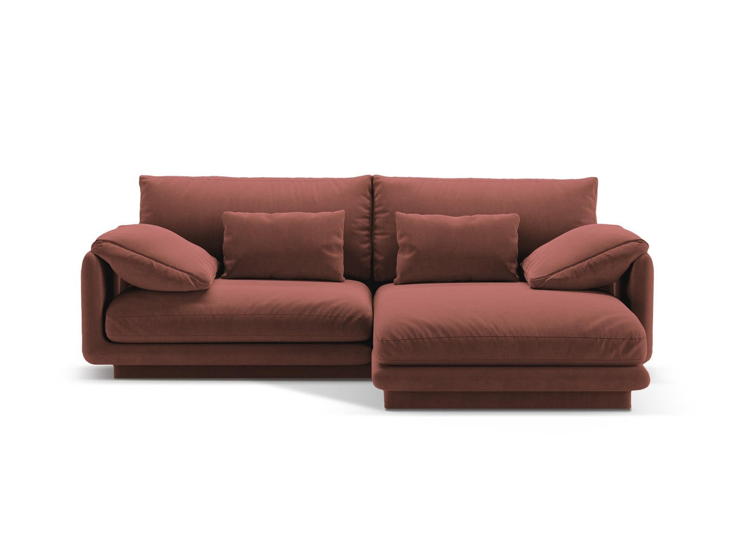 Torino Corner Sofa, 3 Seats, 220x170 cm — Cuoio / Right