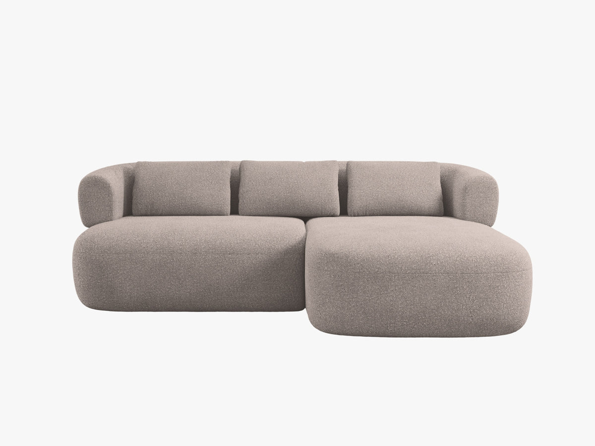 Jenny Corner Sofa, 5 Seats, 200x145 cm — Light Brown / Right