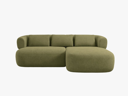 Jenny Corner Sofa, 5 Seats, 200x145 cm — Green / Right