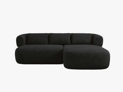 Jenny Corner Sofa, 5 Seats, 200x145 cm — Black / Right