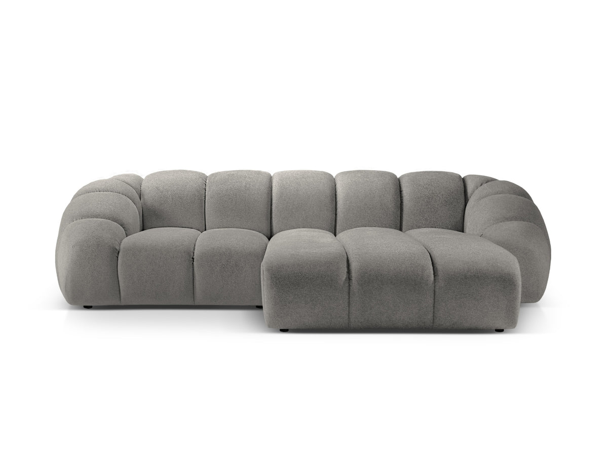 Diana Corner Sofa, 3 Seats, 294x182 cm — Light Grey / Right