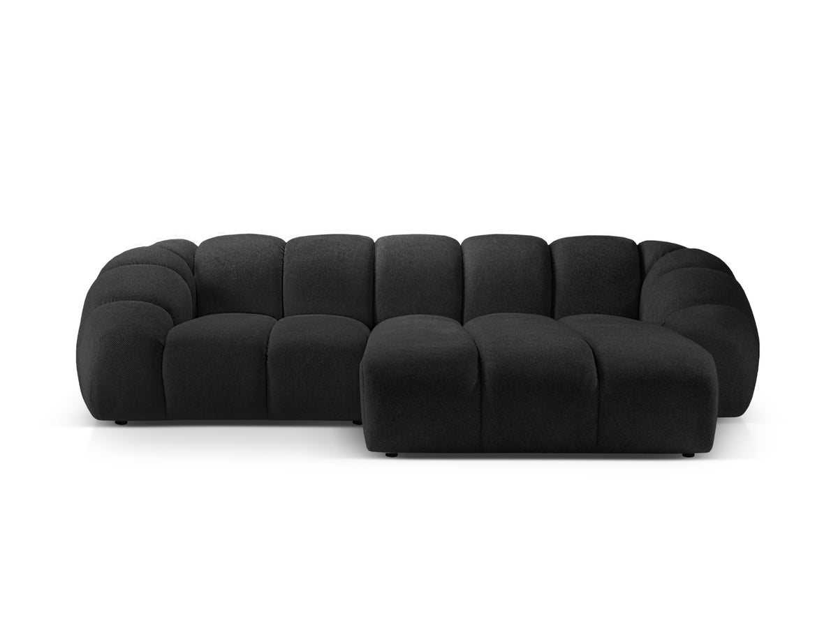 Diana Corner Sofa, 3 Seats, 294x182 cm — Anthracite / Right