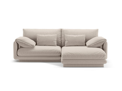 Torino Corner Sofa, 3 Seats, 220x170 cm — Light Beige / Right