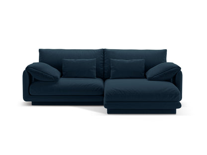 Torino Corner Sofa, 3 Seats, 220x170 cm — Navy Blue / Right