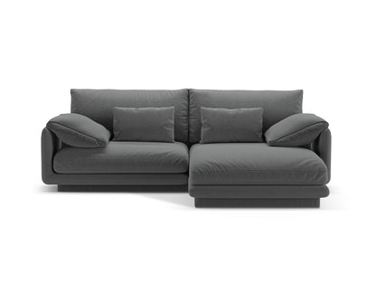 Torino Corner Sofa, 3 Seats, 220x170 cm — Dark Grey / Right