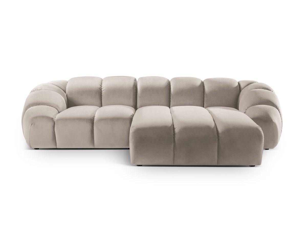 Diana Corner Sofa, 3 Seats, 294x182 cm — Beige / Right