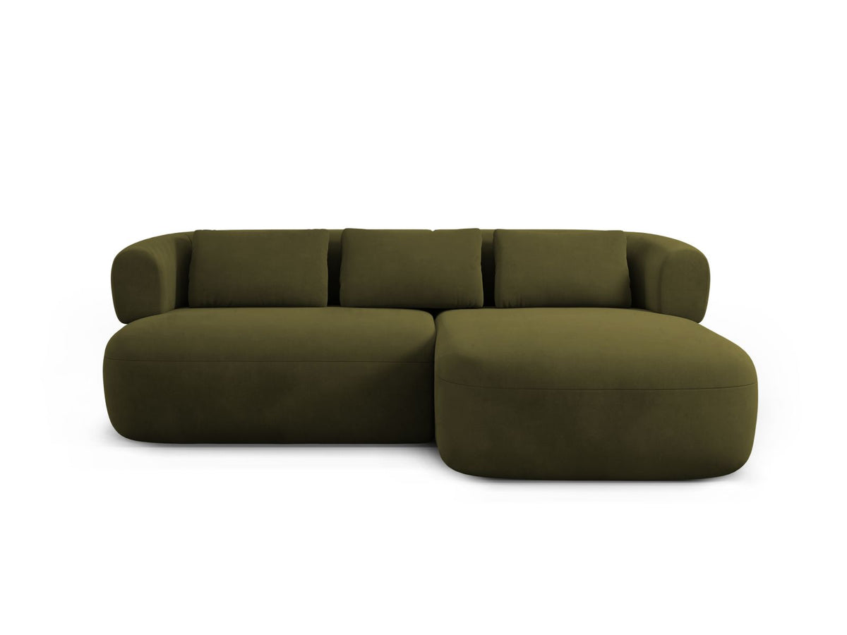 Jenny Corner Sofa, 5 Seats, 200x145 cm — Green / Right