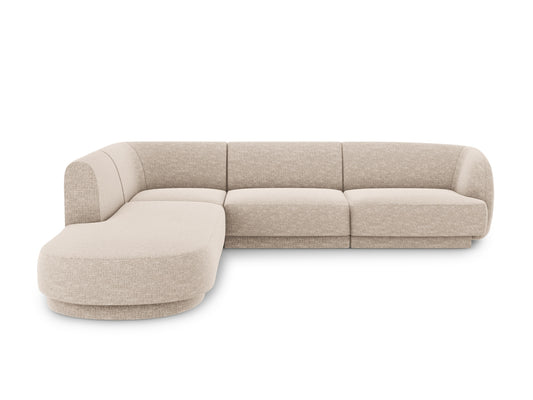 Miley Corner Sofa, 6 Seats, 255x248 cm — Beige / Left
