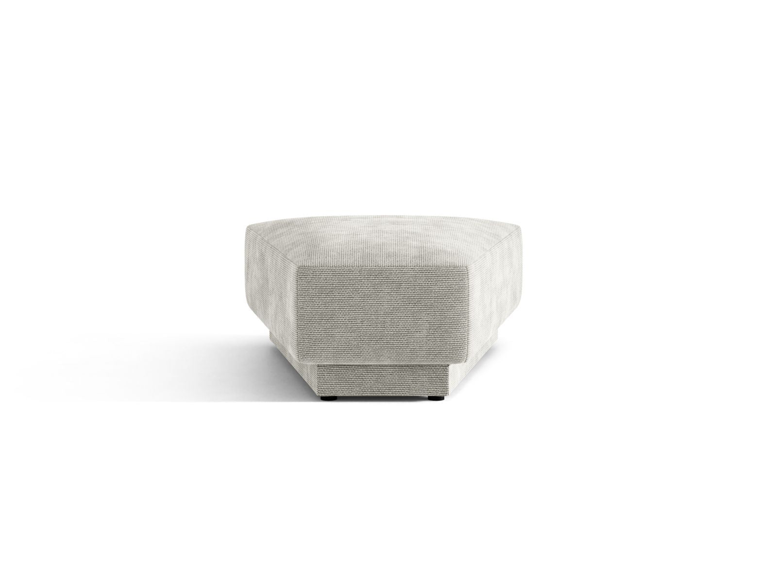Miley Pouf, 88x79 cm — Light Grey