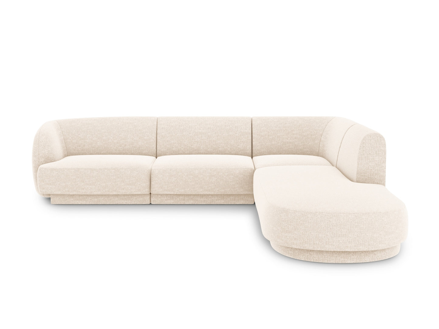 Ecksofa Chenille Beige Miley — Light Beige