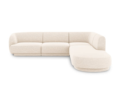 Ecksofa Chenille Beige Miley — Light Beige