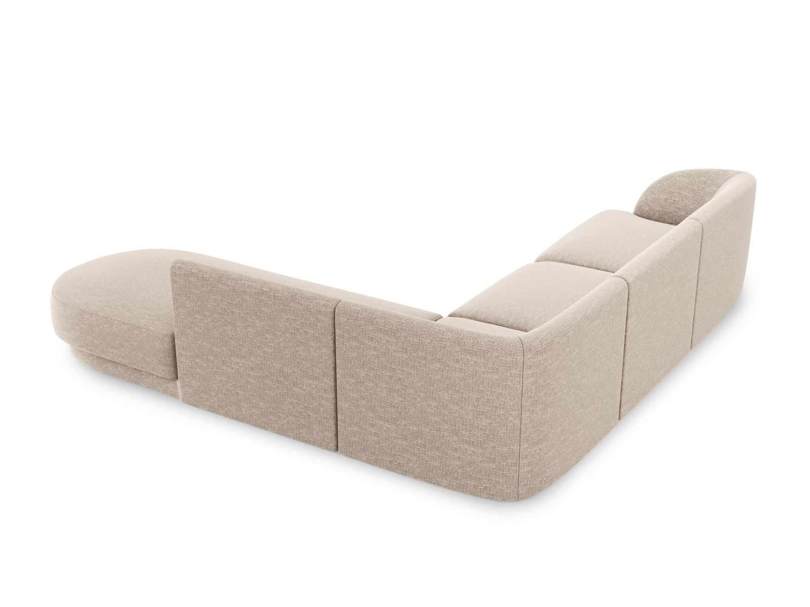 Ecksofa Chenille Beige Miley — Detailansicht