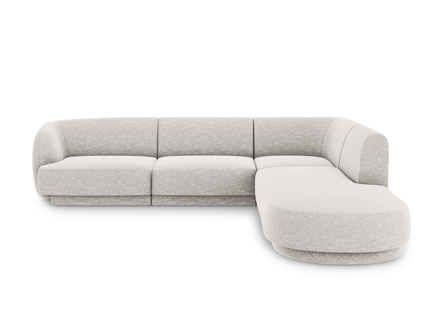 Ecksofa Chenille Beige Miley — Light Grey
