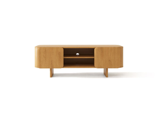Charlotte TV Cabinet, 140x45 cm — Natural Oak