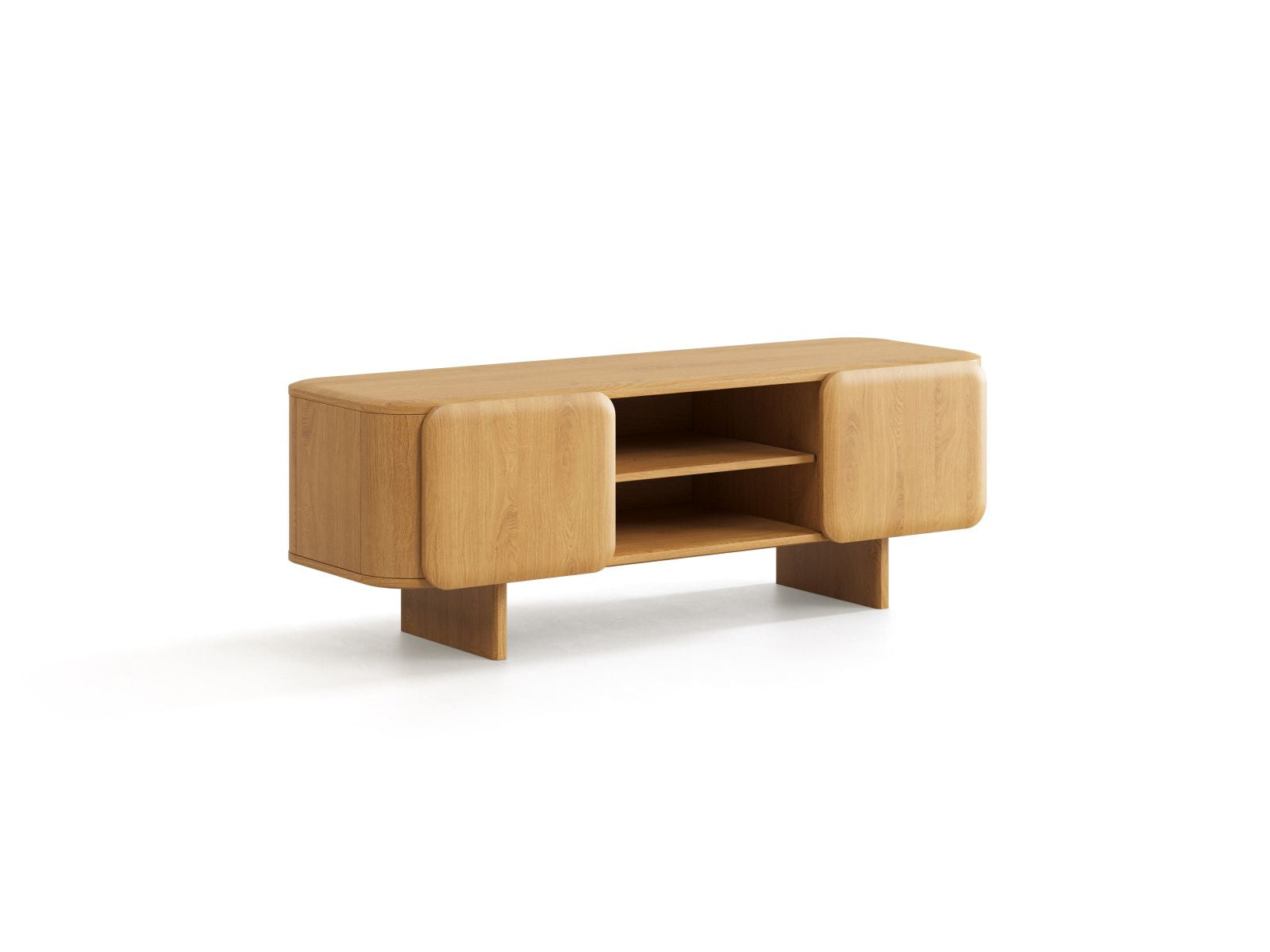 TV-Lowboard Holz Natural Oak Charlotte — Detailansicht