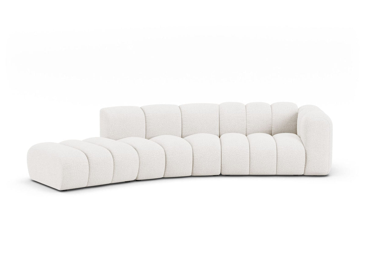 Lupine Modular Sofa, 5 Seats, 335x166 cm — White / Left