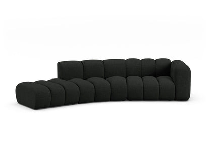 Sofa Bouclé Beige Lupine — Black
