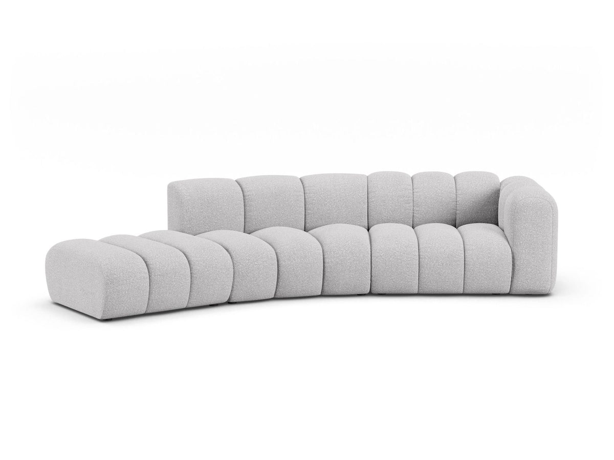 Lupine Modular Sofa, 5 Seats, 335x166 cm — Light Grey / Left
