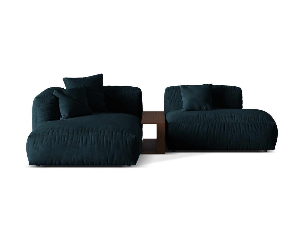 Martina Modular Corner Sofa, 2 Seats, 285x176 cm — Deep Petrol / Left