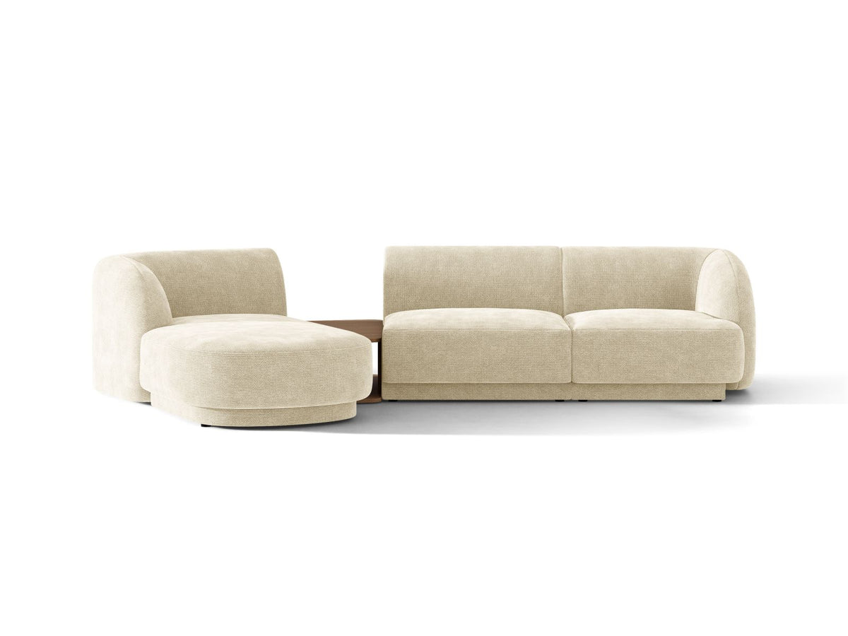 Miley Modular Sofa, 3 Seats, 303x178 cm — Light Beige / Left