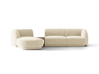 Sofa Chenille Beige Miley — Grey