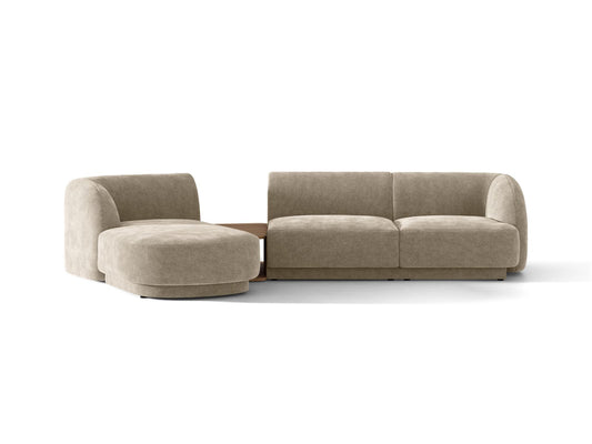 Miley Modular Sofa, 3 Seats, 303x178 cm — Beige / Left