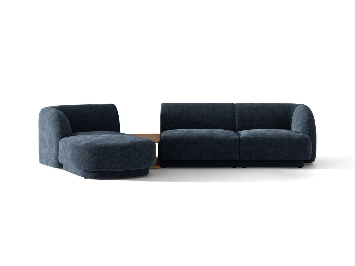 Miley Modular Sofa, 3 Seats, 303x178 cm — Royal Blue / Left