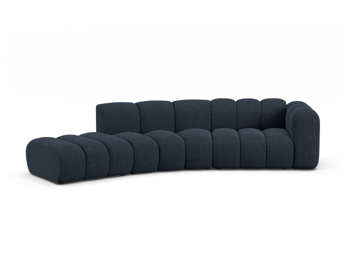 Lupine Modular Sofa, 5 Seats, 335x166 cm — Navy Blue / Left