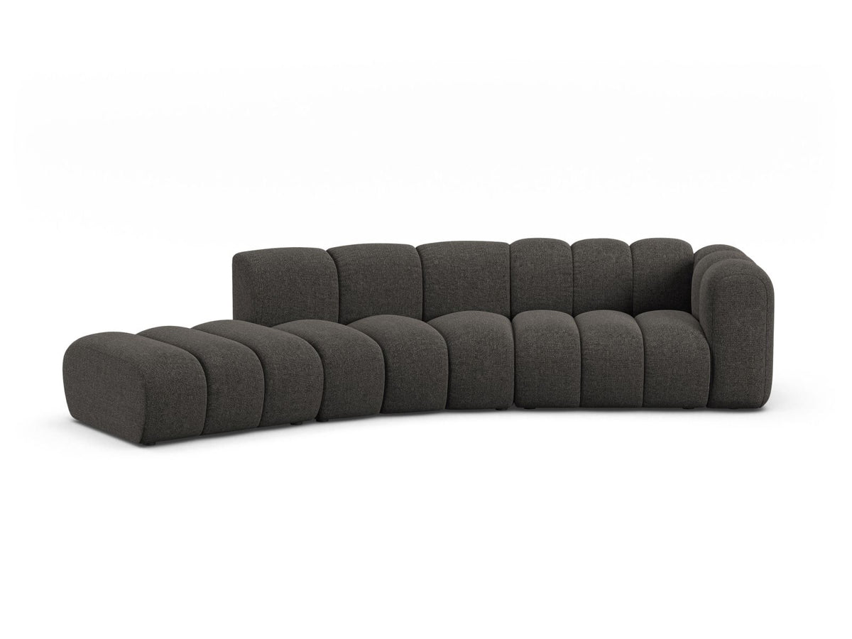 Lupine Modular Sofa, 5 Seats, 335x166 cm — Dark Grey / Left