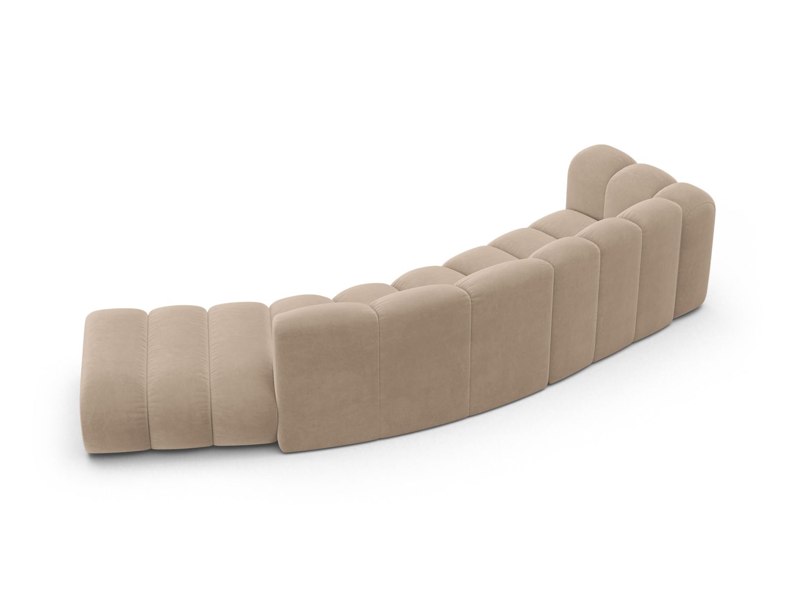 Sofa Samt Beige Lupine — Detailansicht