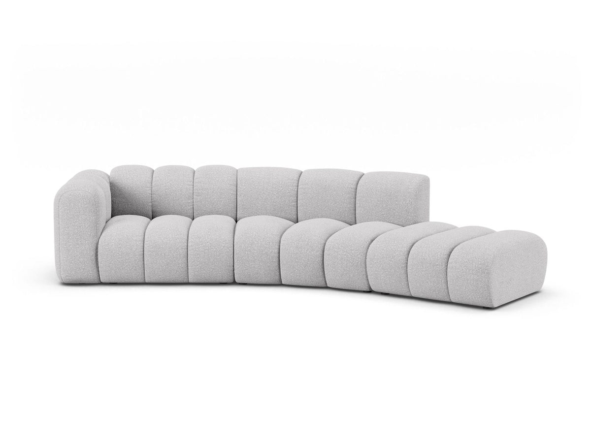 Lupine Modular Sofa, 5 Seats, 335x166 cm — Light Grey / Right