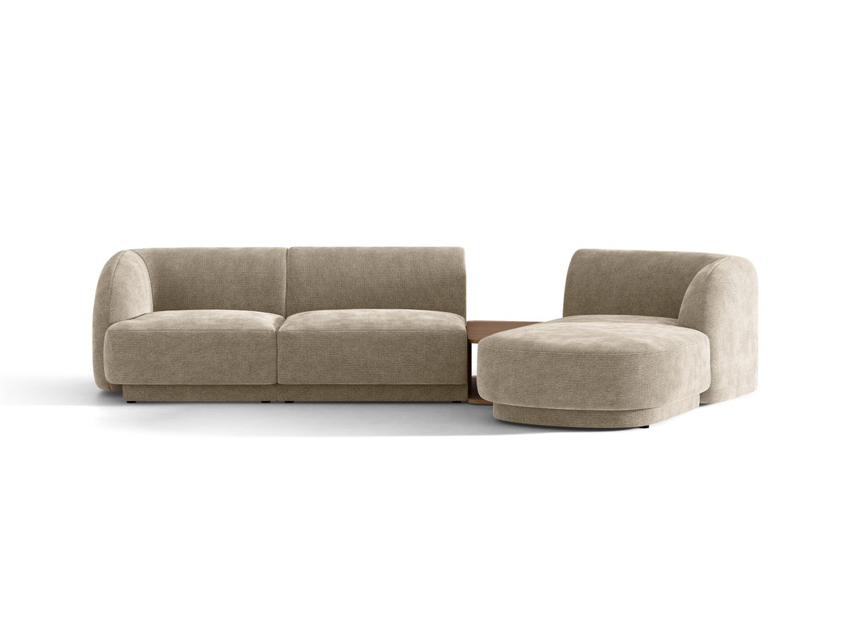 Miley Modular Sofa, 3 Seats, 303x178 cm — Beige / Right