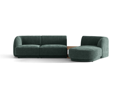 Miley Modular Sofa, 3 Seats, 303x178 cm — Petrol / Right