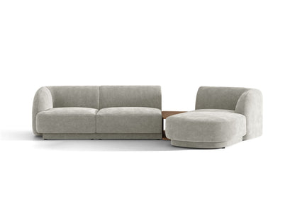 Miley Modular Sofa, 3 Seats, 303x178 cm — Light Grey / Right