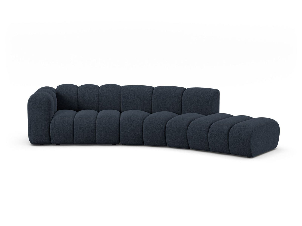 Lupine Modular Sofa, 5 Seats, 335x166 cm — Navy Blue / Right