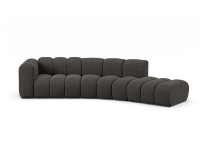 Lupine Modular Sofa, 5 Seats, 335x166 cm — Dark Grey / Right