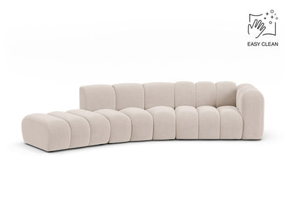 Lupine Modular Sofa, 5 Seats, 335x166 cm — Light Beige / Right
