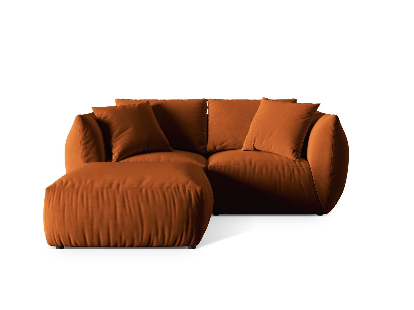 Chris Modular Corner Sofa, 4 Seats, 220x200 cm — Terracotta