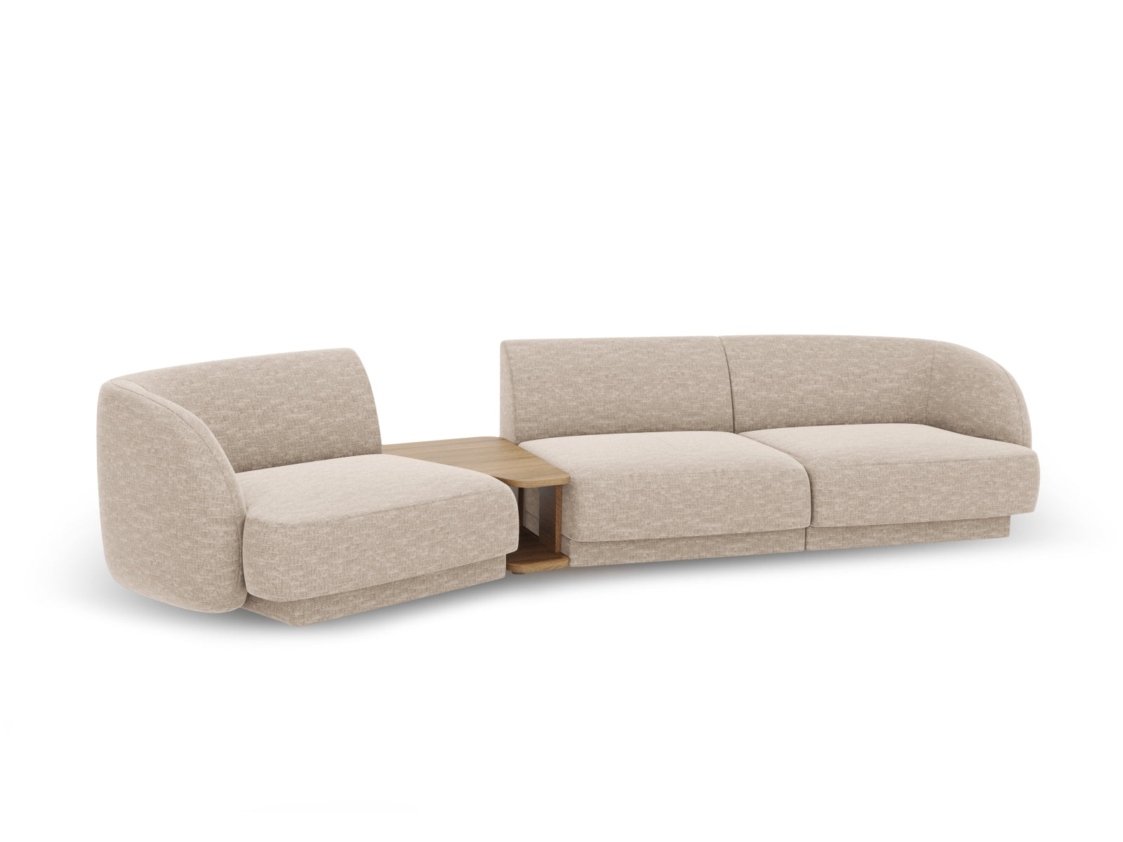Sofa Chenille Beige Miley — Maße und Details