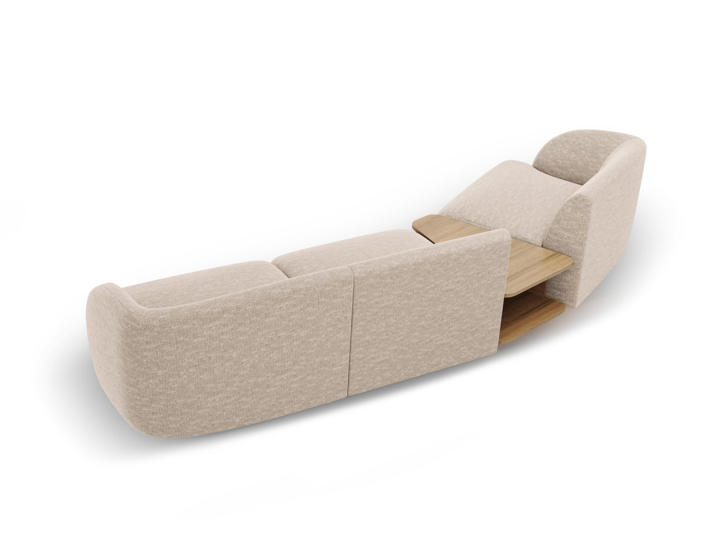 Sofa Chenille Beige Miley — Ansicht 4