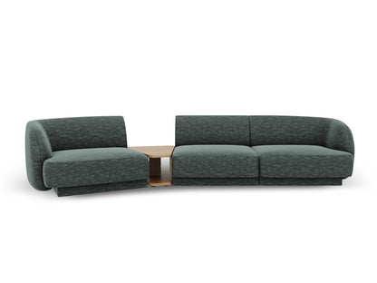 Sofa Chenille Beige Miley — Petrol