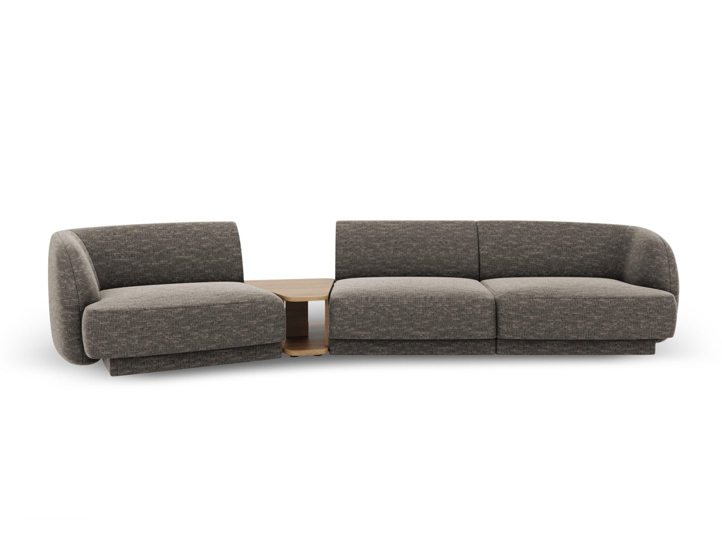 Sofa Chenille Beige Miley — Grey