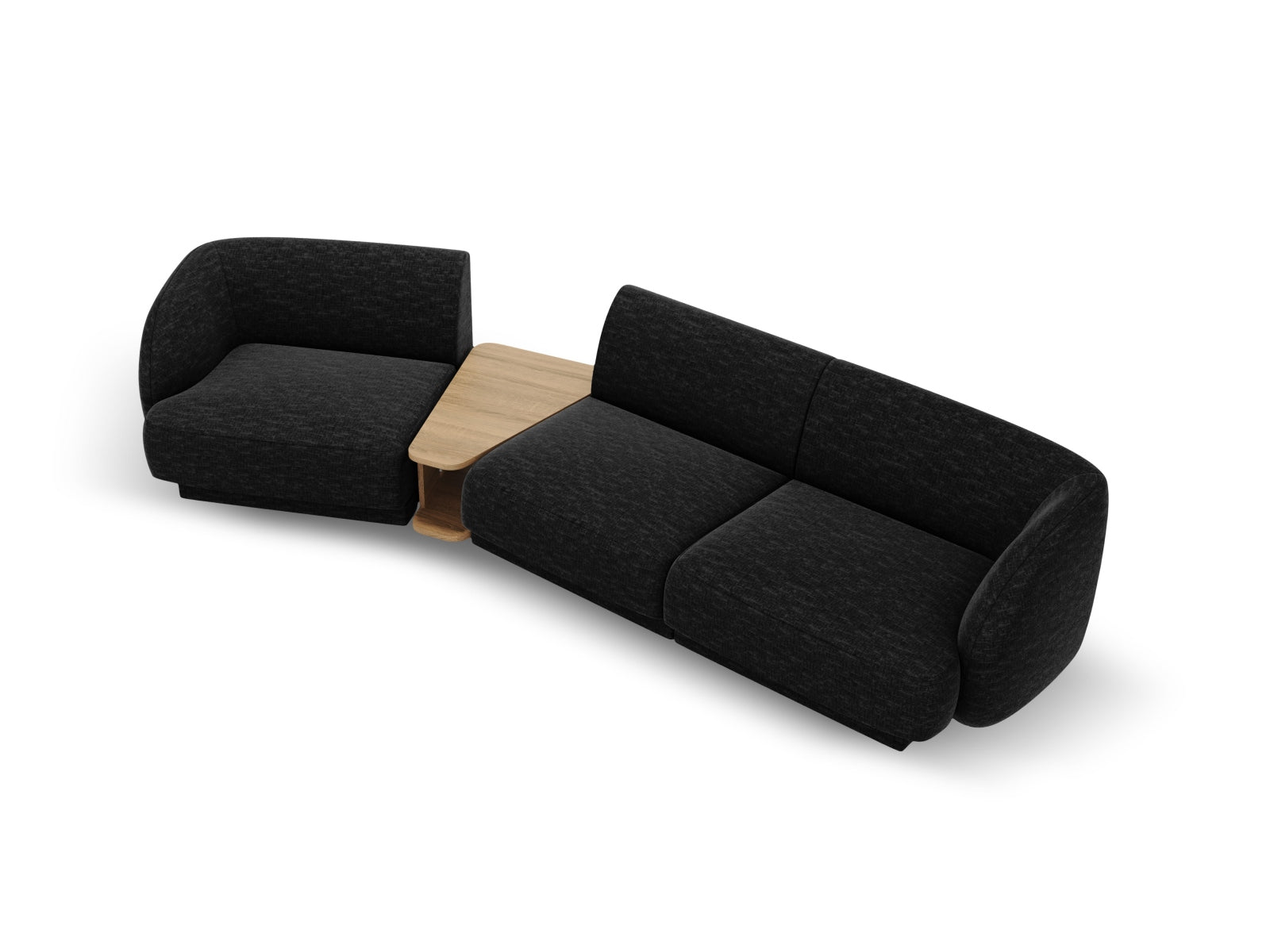 Sofa Chenille Anthrazit Miley — Detailansicht